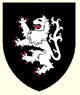 Sable a lion rampant argent 