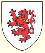 Argent a lion rampant gules collared or