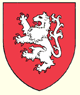 Gules a lion rampant argent 