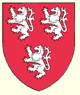 Gules three lions rampant argent 