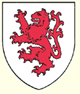 Argent a lion rampant gules 